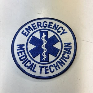 Nos Notfallmediziner 3-1/4" blau & weiß bestickt Patch Bügeln/Nähen - Bild 1 von 3
