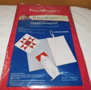 New Fons & Porter 30”x16” Portable Ironing Pad Quilting Accessories Travel - Picture 1 of 6