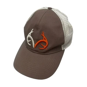 Realtree Trucker Hat Cap Brown Orange SnapBack Adjustable Embroidered - Picture 1 of 12