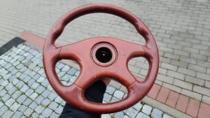 VINTAGE BMW MERCEDES W123 W124 W126 W201 SIK WOOD GRAIN SPORTS STEERING WHEEL - Picture 1 of 10