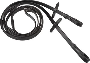 OMS Leather Solid Rubber Grip Reins - Picture 1 of 3