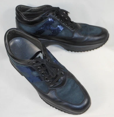 425-W028-6SP Hogan Interactive made in Italy leather/suede shoes. Size 39 1/2 Foto 1 de 4