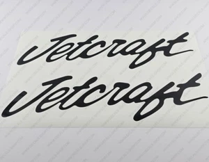JETCRAFT BOAT LOGO DECALS STICKERS 19" x 6.1" 2pcs. - Picture 1 of 6