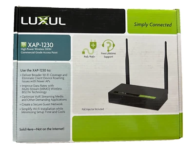 LUXUL XAP-1230 300N High Power Wireless Commercial Grade Access Point - Image 1 of 3