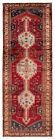 Vintage Hand-Knotted Area Rug 3'4" X 9'4" Traditional Wool Carpet