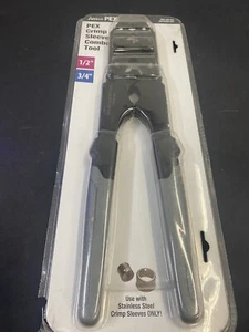 Brand New APOLLO PEX Crimp Sleeve Combo Tool 1/2'' 3/4'' 1002-509-03 (FPP005073) - Foto 1 di 6
