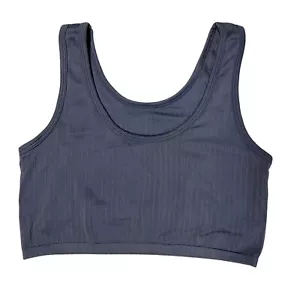 Reggiseno sportivo Aerie donna taglia small blu a costine vestibilità casual foderato loungewear - Foto 1 di 7