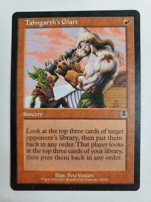 MTG Magic The Gathering Card Tahngarth's GlareSorcery Red Apolcalypse 2001 - Image 1 of 2