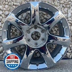 BUICK ENCLAVE 2008 2009 2010 Factory OEM Wheel 19" Rim 4078 Chrome #B1 - Picture 1 of 7