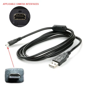 100pcs 1.5M/1M USB 8P Data Cable For NIKON Coolpix S8000 S6000 S4000 S3000 UC-E6 - Photo 1/8