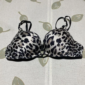 Victoria’s Secret miraculous Plunge 32A Bra Black & White Zebra.           BB - Picture 1 of 12