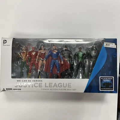 Juego de figuras de acción de la Liga de la Justicia We Can be Heroes DC coleccionables ABIERTO ANTES Foto 1 de 3