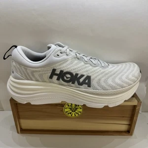 Hoka One One Gaviota 5 Running Shoes White And Grey Men’s Size 12.5 D - Picture 1 of 10
