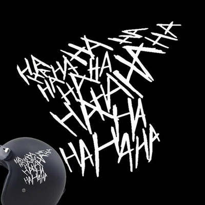 Joker HAHAHA Stickers Decals Helmet Tank Car Van Motorbike Matte Sticker - Image 1 of 4