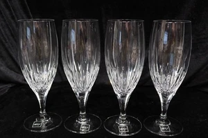 Mikasa Artic Lights 4 Iced Tea Goblets 8 1/2" Tall with Stickers Still Attached - Picture 1 of 6
