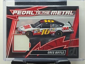 Pedal a metal Panini Donruss NASCAR 2025 PM-GBF Greg Biffle Race usado - Imagen 1 de 4
