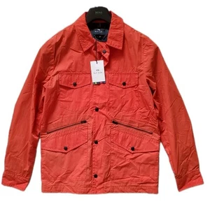 PAUL SMITH Chore Jacket Mens M Orange Waterproof Kagool Rrp £275 - Picture 1 of 14