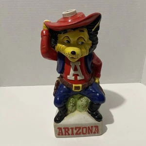 Vintage Arizona Wildcats Mccormick Dekanter Whisky Flasche Statue Wilbur 70er - OHNE TOP - Bild 1 von 14