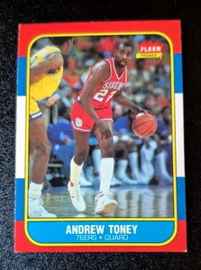 1986-87 86 Fleer Basketball card #114 Andrew Toney Philadelphia 76ers ROOKIE EOR - Picture 1 of 3