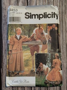 Carriage and Buggy Coat Cattle Kate Uncut Sewing Pattern sz 6-12 Simplicity 9453 - Picture 1 of 10