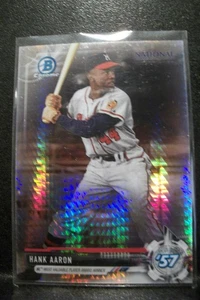 Hank Aaron 2017 Bowman Chrome The National Refractors #HA Braves - Imagen 1 de 1