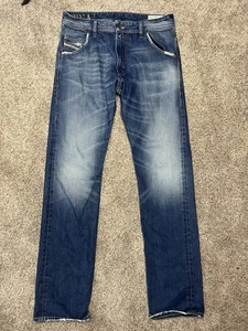 Diesel Jeans Herren 29x32 Blau Krooley Denim Regular Slim Carrot Zipper Fly - Bild 1 von 13