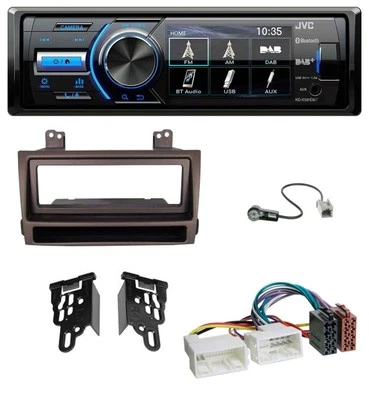 JVC Bluetooth MP3 USB DAB Autoradio für Hyundai Sonata ab 09 dunkelbraun metalli - Bild 1 von 4