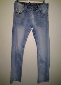 Rock Revival Polyester Jeans for Men 