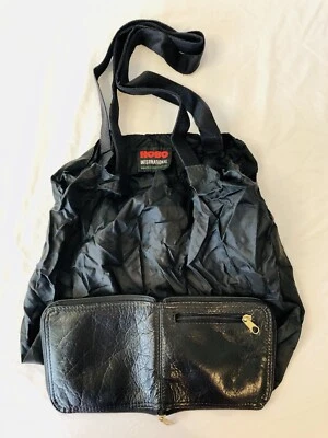 HOBO INTERNATIONAL Tote Bag With Leather Bottom Convertible Carrying Case - Image 1 of 4