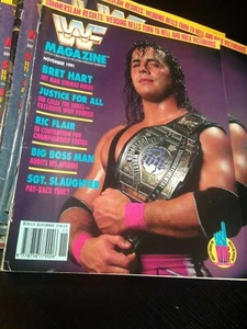 WWF WWE Magazine NOVEMBER 1991 SummerSlam Special Bret Hart + Merchandise Cat - Picture 1 of 3