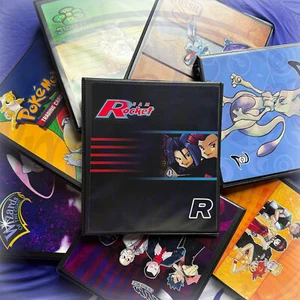 Team Rocket Style Binder w/ Pages - Vintage Themed Pokemon Set Card Album - Picture 1 of 9