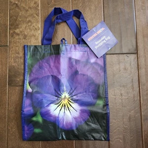Stater Bros Purple Floral Reusable Shopping Bag - Afbeelding 1 van 9