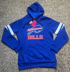 NUEVA Sudadera con Capucha Buffalo Bills FOCO Para Hombre Mangas a Rayas (Pequeña) - Imagen 1 de 2