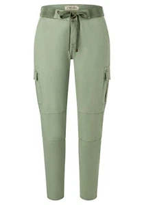 TIMEZONE Damen Cargo Hose SLIM MALIKATZ 7/8 - Slim Fit - Grün - Oil Green - Bild 1 von 3