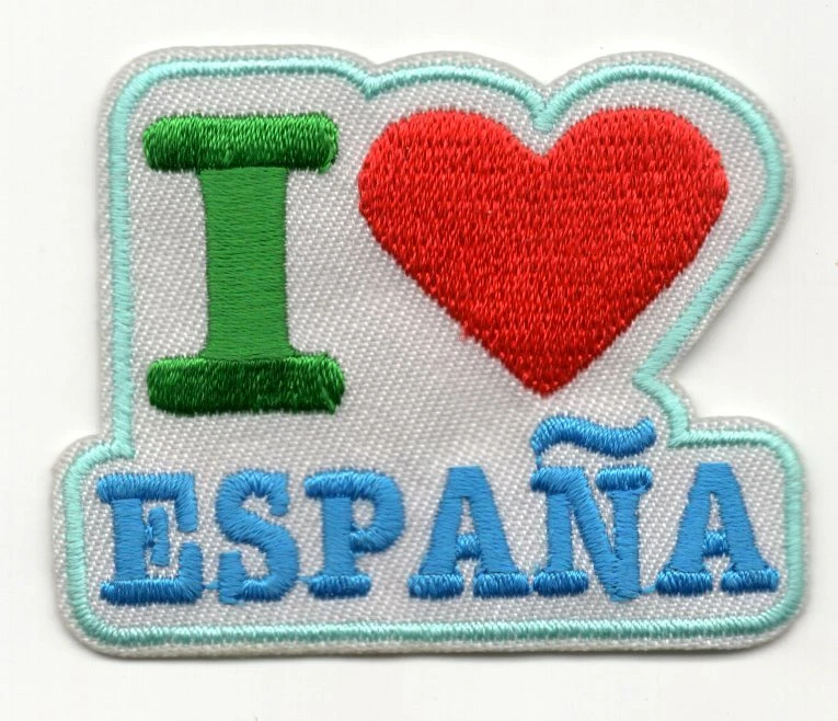 I LOVE ESPANA Iron On Patch Spain  - Image 1 of 1