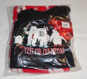 Brand New Sealed Package Yeti For Christmas Pajama Set Boys 4-20 Basics Size 8 - Picture 1 of 9