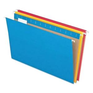 Pendaflex 81663 1/5 Cut Tabs 5-Colored Hanging Folders - LTR, ASSRT (25/Box) New - Picture 1 of 7
