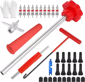 Quick Change Tire Valve Tool Kit, Valve Stem Core Removal Tool Set for Replacing - Picture 1 of 7