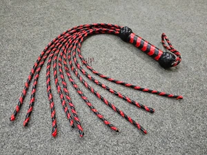 Cat-O-Nine Tails Spezial Rindsleder Auspeitscher 9 Schwänze Neu Peitsche Erwachsene Bullwhip - Bild 1 von 6