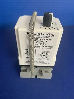 MACROMATIC TR-51628-14 Time Delay Relay, 9 sec - 15 min, Used - Image 1 of 3