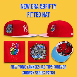New Era New York Yankees Jae Tips 59FIFTY Fitted Hat Subway Series Patch 7 1/4 - Picture 1 of 9