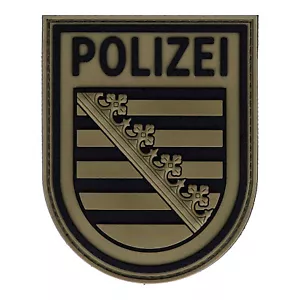 Parche de goma policía de Sajonia - gris piedra/oliva - Imagen 1 de 1