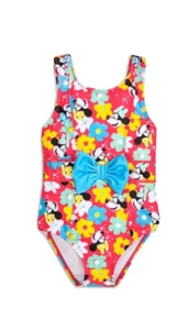 NWT Disney Minnie Mouse Girls Swimsuit Size:7/8 UPF 50/ Adaptive - Picture 1 of 15