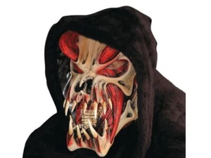 Red Predator Mask Halloween Skeleton Skull Devil Monster Creature Haunted House - Picture 1 of 1
