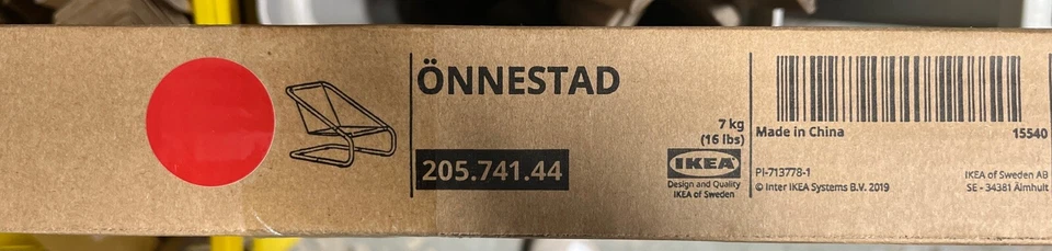 Novo em folha IKEA ONNESTAD armação de poltrona vermelha APENAS 205.741.44 - Imagem 1 de 1