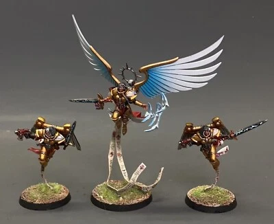 Warhammer 40K Santo Viviente Celestino Pintado - Alas de Fe con Geminae Superia Foto 1 de 4