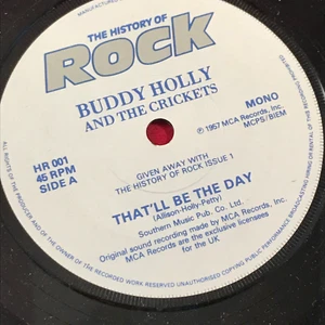 BUDDY HOLLY & THE CRICKETS That'll Be The Day 1982 UK 7" vinyl single 45 - Picture 1 of 2