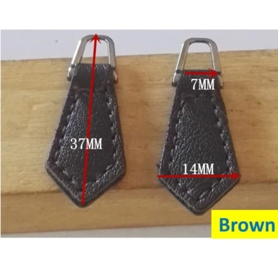 1-5 Piezas Cuero PU Cremallera Etiquetas Fijador Pull Tab Reemplazo Hágalo Usted Mismo Cartera Cartera Bolso Foto 1 de 2