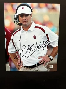 Bob Stoops Hot!! signed autographed Oklahoma Sooners 8x10 photo Beckett BAS coa - Picture 1 of 1
