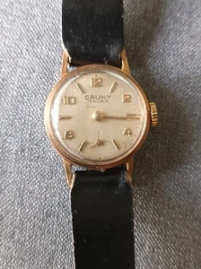 Cauny Prima swiss winded gold plated watch 10micorn - Imagen 1 de 9